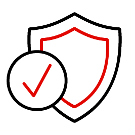 Icon shield with checkmark